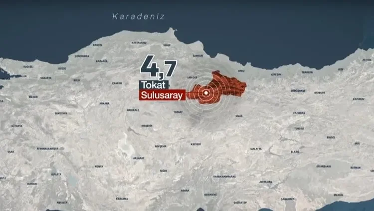 Tokat’ta 4.7 büyüklüğünde deprem! Üç ilçede okullar 1 gün tatil