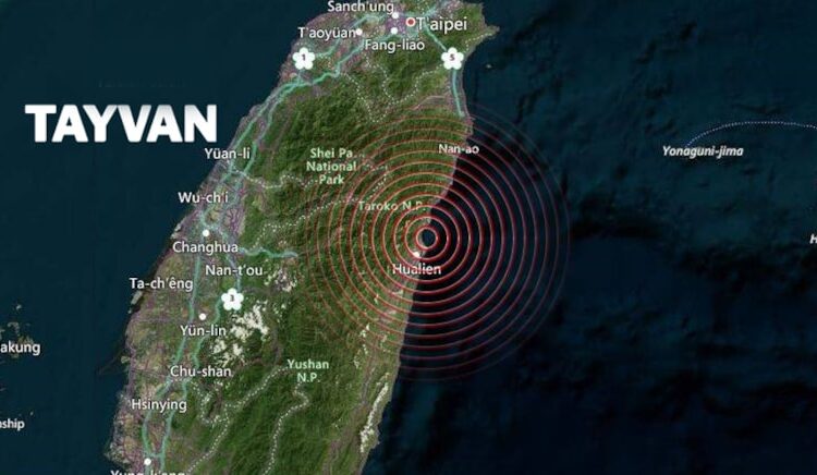 Tayvan'da büyük deprem! Tsunami uyarısı yapıldı 1 Tayvan’da büyük deprem! Tsunami uyarısı yapıldı