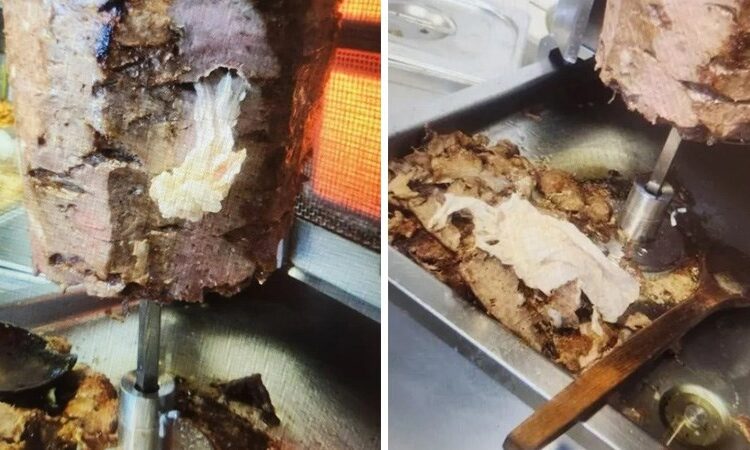 Ünlü döner zincirinde skandal görüntüler: İçinden çıkanlar şoke etti... 1 Ünlü döner zincirinde skandal görüntüler: İçinden çıkanlar şoke etti…