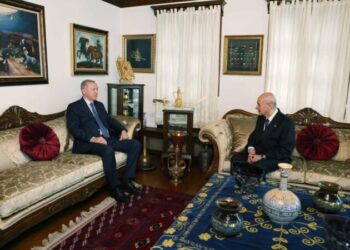 Devlet Bahçeli ve Erdoğan arasında 31 Mart sonrasındaki ilk görüşme 45 dakika sürdü