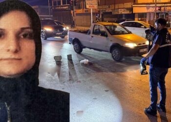 Eşinin kullandığı bisikletten düşen 9 aylık hamile kadın otobüsün altında kaldı