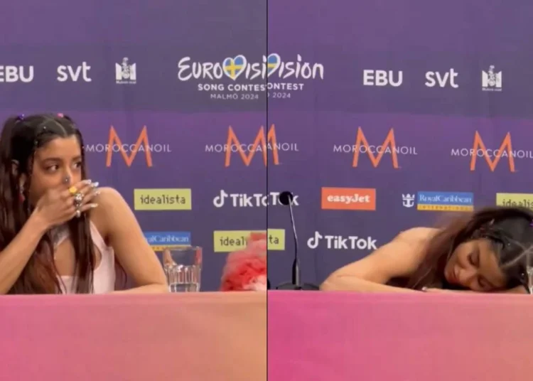 Yunan şarkıcı Satti, İsrailli şarkıcıyı Eurovision’da protesto etti