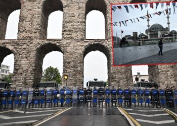 İşçiler bayramını Taksim’de kutlamasın diye polis bölgeyi ablukaya aldı