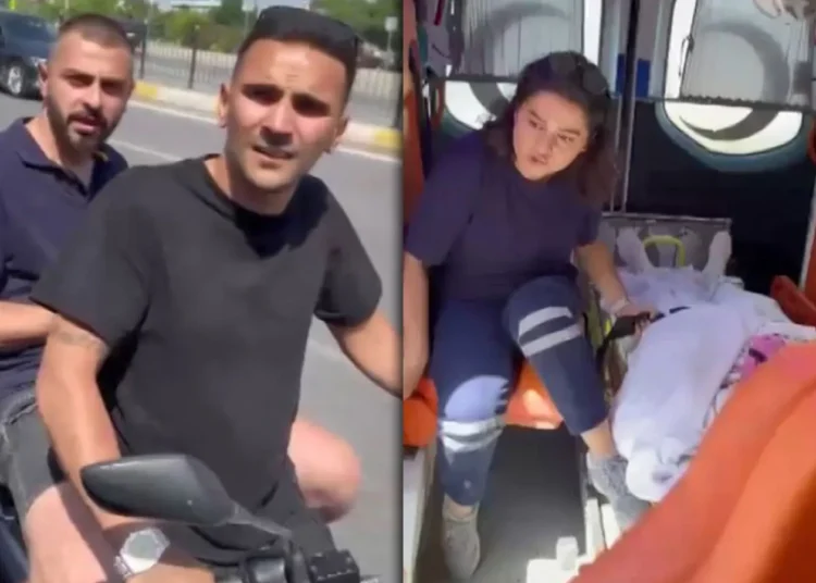 Magandalık! Ambulansın önünü kesip hasta var mı diye kontrol ettiler 1 Magandalık! Ambulansın önünü kesip hasta var mı diye kontrol ettiler