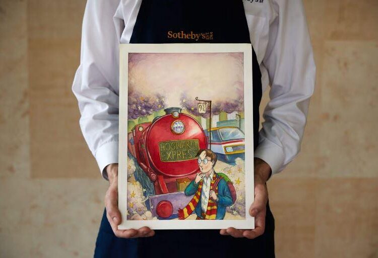 Harry Potter’ın ilk kapak çizimi rekor fiyata satıldı 1 Harry Potter’ın ilk kapak çizimi rekor fiyata satıldı