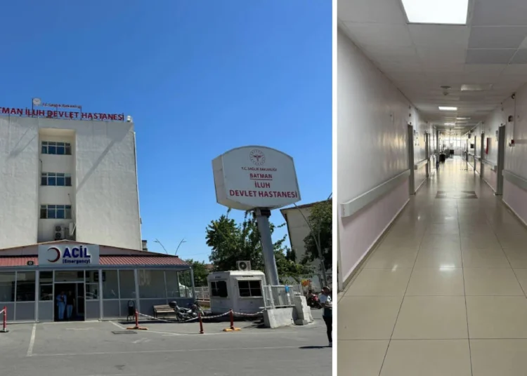 Kolon çatladı! Batman İluh Devlet Hastanesi boşaltıldı 1 Kolon çatladı! Batman İluh Devlet Hastanesi boşaltıldı