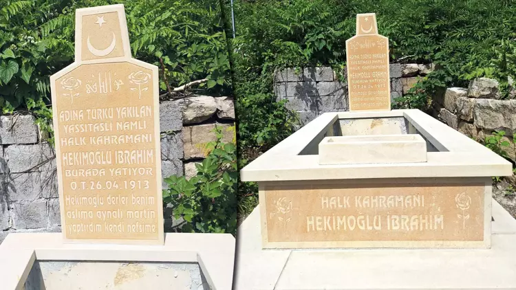 Köylüleri ‘Hekimoğlu Türküsü’ kahramanına mezar yaptırdı 1 Köylüleri ‘Hekimoğlu Türküsü’ kahramanına mezar yaptırdı