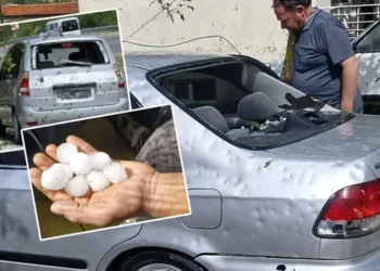 Kırklareli adeta savaş alanına döndü: Kısa süre yağan dolu arabaların camlarını parçaladı