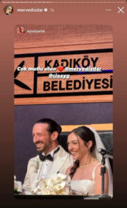 Merve Dizdar ile Cihan Ayger evlendi