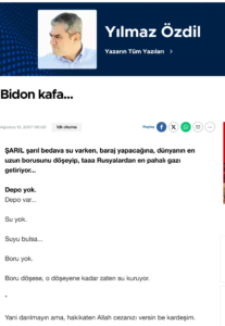 Halis Gül yazdı l Bidon kafa, göbeğini kaşıyan, kara kıllı...