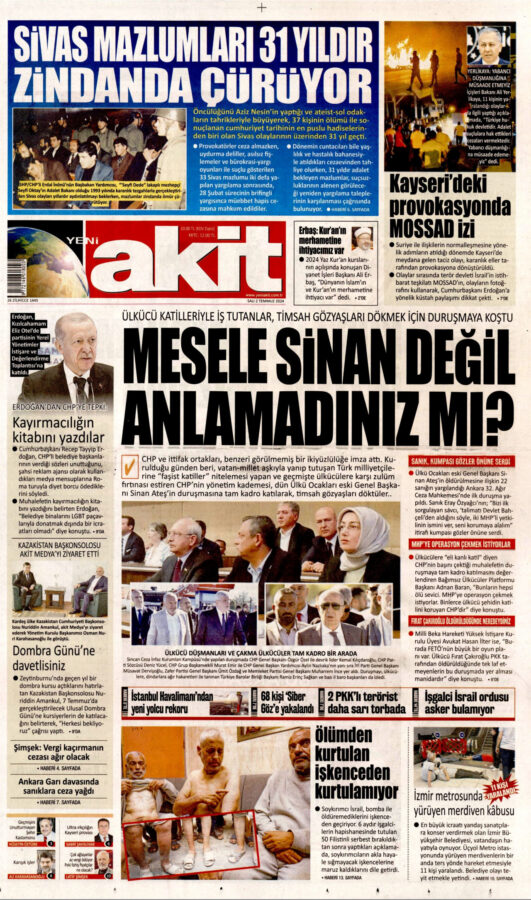 Halis Gül yazdı l Akit’in Sinan Ateş rahatsızlığı devam ediyor 2 Halis Gül yazdı l Akit’in Sinan Ateş rahatsızlığı devam ediyor