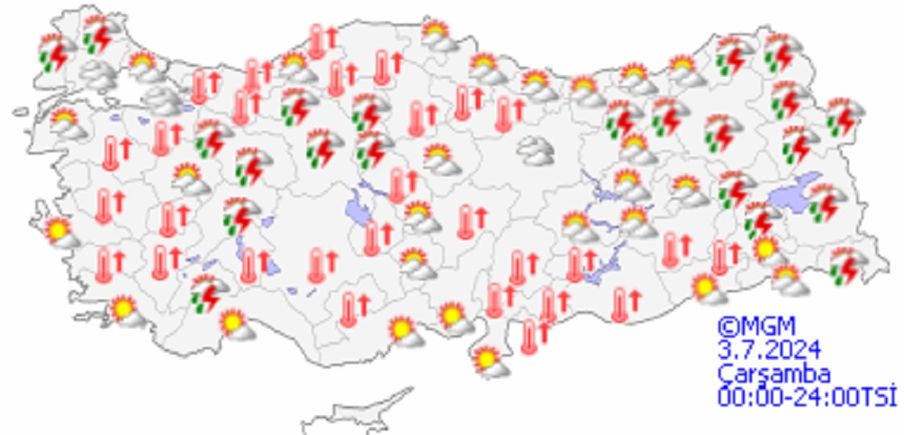 Yağmur geliyor, kavurucu sıcaklara ara 2 Yağmur geliyor, kavurucu sıcaklara ara