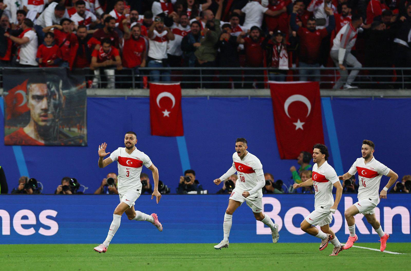 Avusturya'yı Merih Demiral'le geçen Türkiye, çeyrek finalde