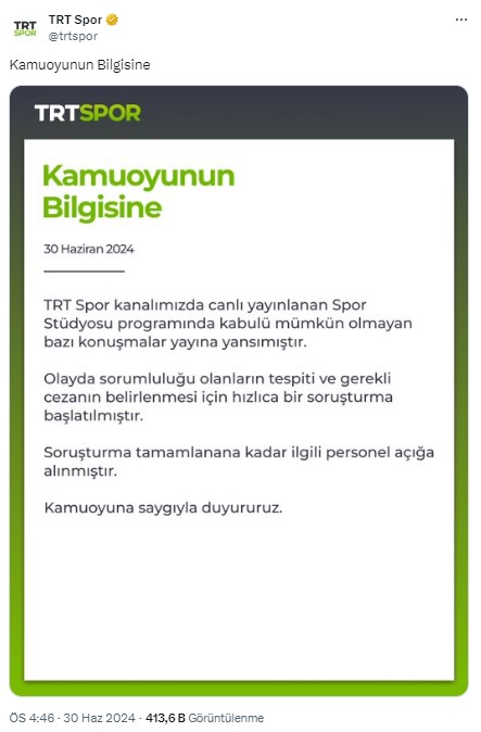 Halis Gül yazdı l TRT’de neler oluyor? Özür üstüne özür