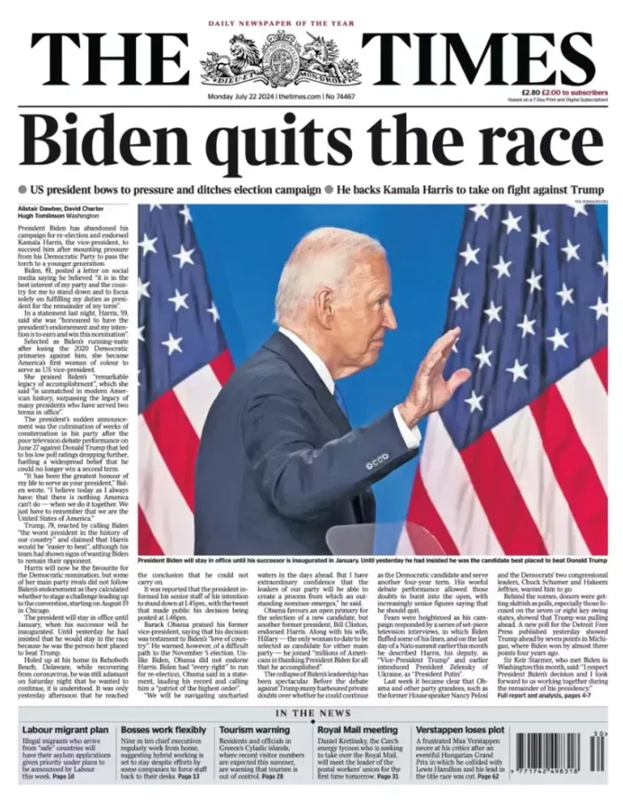 Dünya basını, Biden’ın bırakma kararını nasıl gördü?