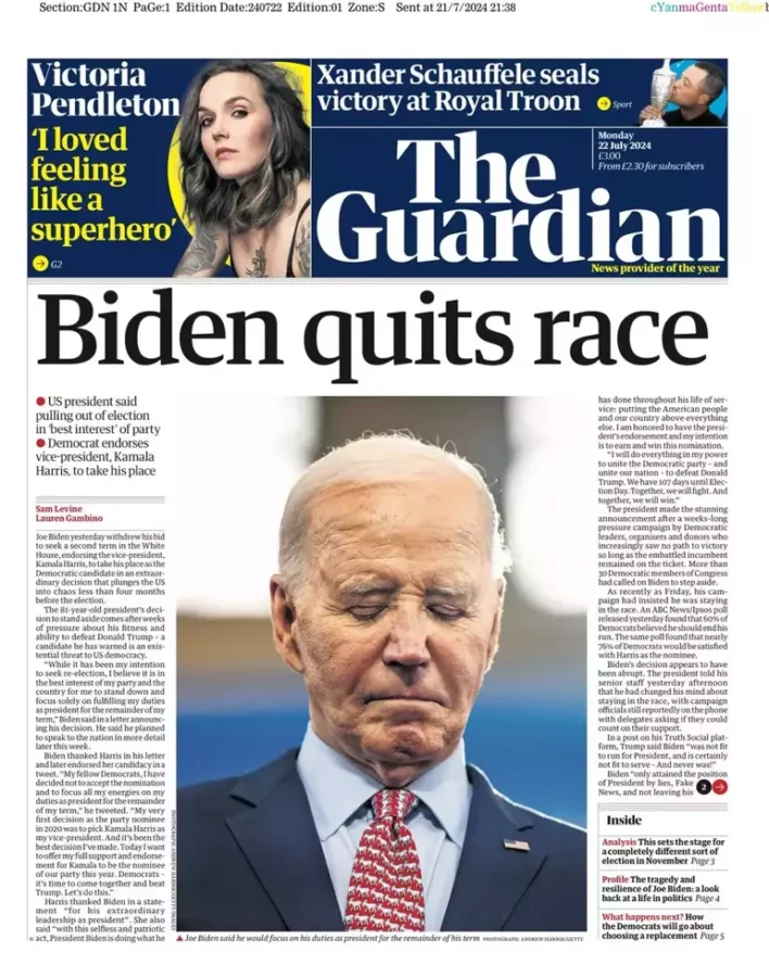 Dünya basını, Biden’ın bırakma kararını nasıl gördü?