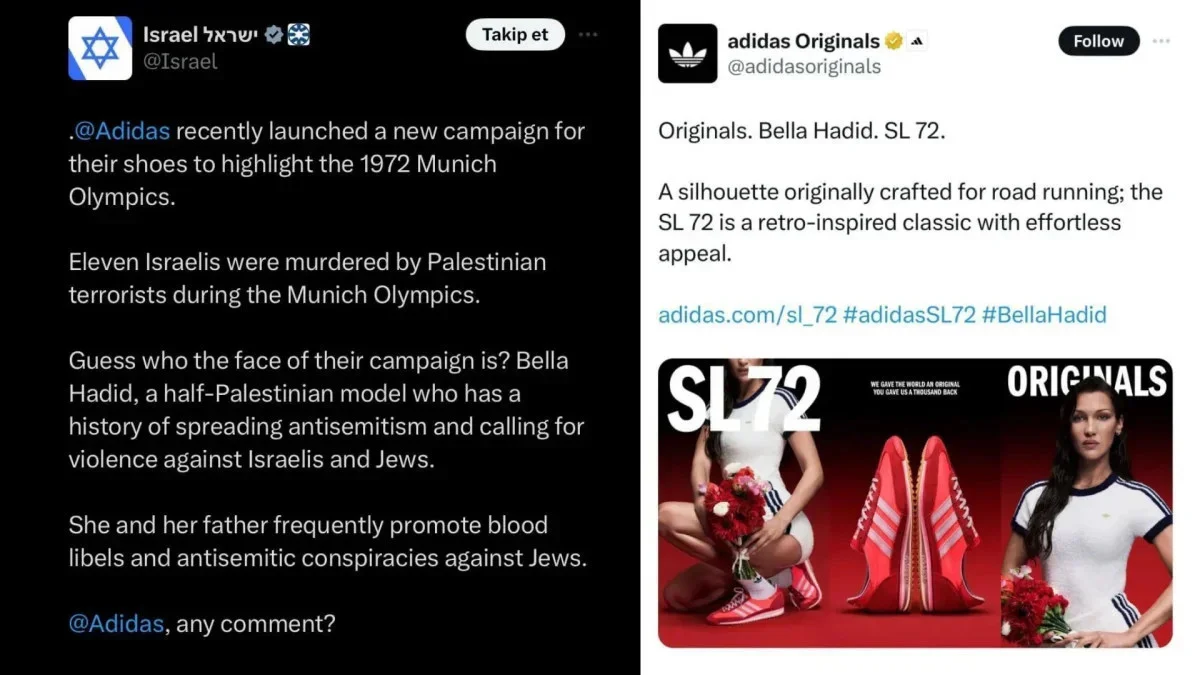 Adidas, bu defa da Bella Hadid'den özür diledi