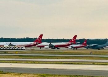Erdoğan, Amerika’ya uçak konvoyuyla gitmiş