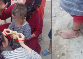 3 yaşındaki çocuğun el ve ayaklarını plastik kelepçe ile bağlamışlar