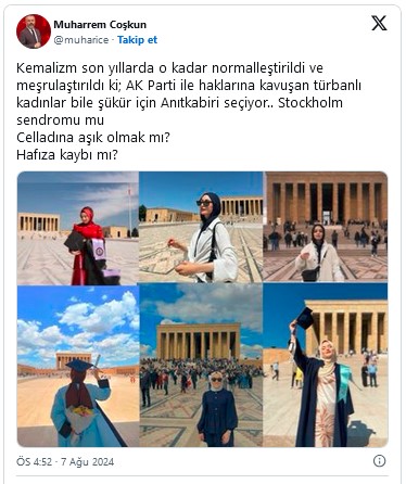 Anıtkabir’e giden başörtülüler, Akit’in ve Fuat Uğur’un hedefinde
