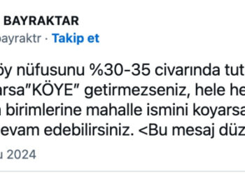 Eski Bakan Erdoğan Bayraktar: Nah kalkınırsınız!