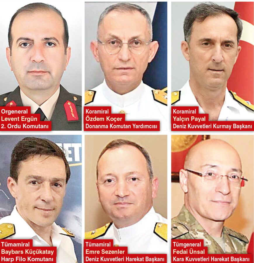 Balyoz ve Askeri Casusluk iddialarından hapis yatan generaller TSK’nın zirvesinde