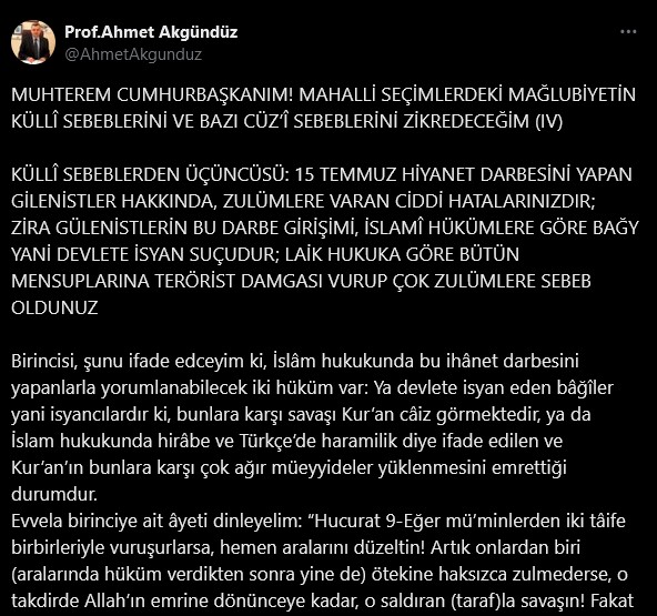 Halis Gül yazdı l Akgündüz: Bylock, Asya Finans, iltisak diyerek herkesi terörist ilan ettiniz!