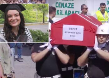 İsrail askerlerinin katlettiği Ayşenur Ezgi Eygi, Didim’de son yolculuğuna uğurlandı