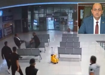 İYİ Partili başkan ve oğlu terminalde husumetlilerine saldırdı