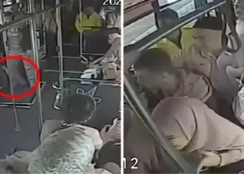 Oksijen tüpü açıldı, yolcular kaçıştı