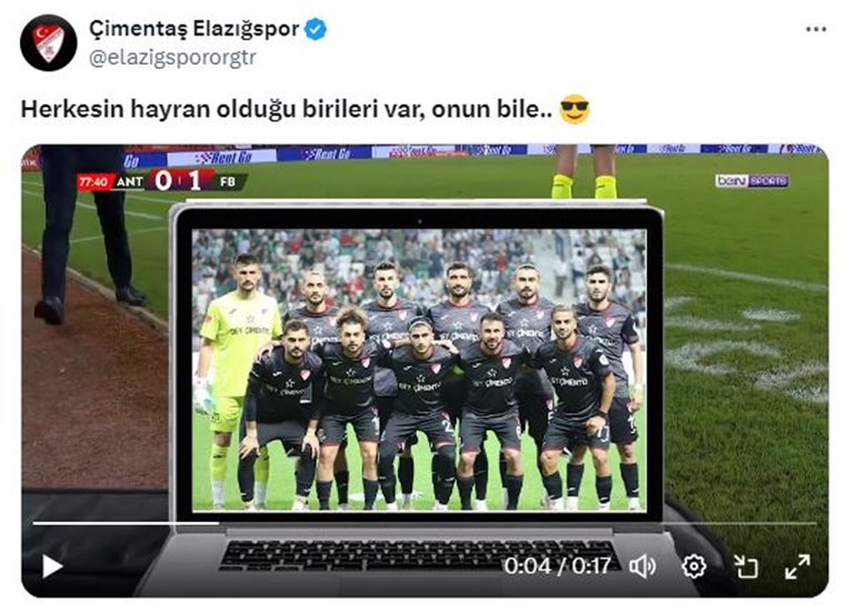 Elazığspor'dan sıradışı Jose Mourinho paylaşımı gündem oldu
