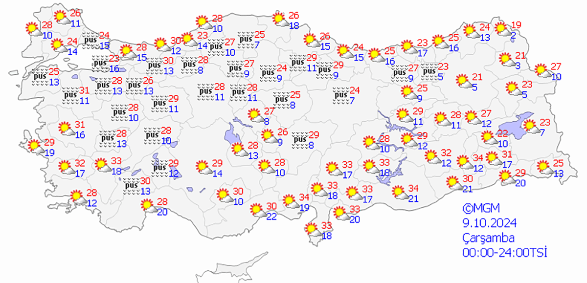 Meteoroloji’den şiddetli yağış uyarısı 4 Meteoroloji’den şiddetli yağış uyarısı