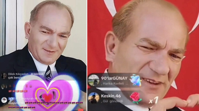 Atatürk’e benzeyen şahıs, tiktok canlı yayını ile yine para topladı 1 Atatürk’e benzeyen şahıs, tiktok canlı yayını ile yine para topladı