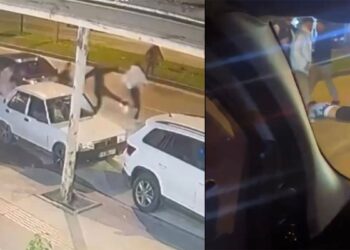 Kavgadan kaçarken çelme takılarak düşürülen gencin üzerinden otomobil geçti