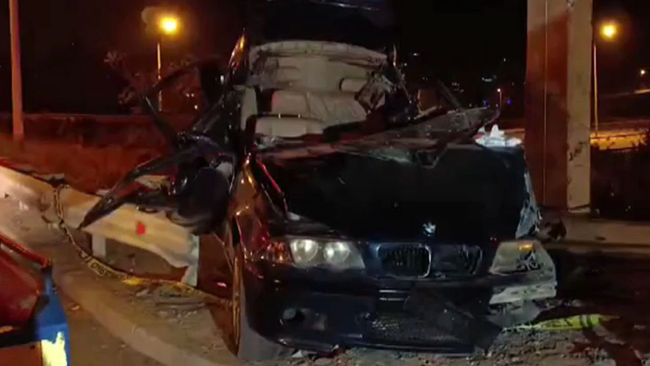 Ankara’da korkunç kaza: Tabelaya çarpan araçtaki 4 kişi hayatını kaybetti