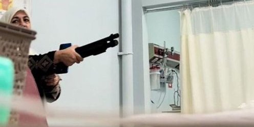 K.Maraş’ta bir kadın, pompalı tüfekle hastane bastı 1 K.Maraş’ta bir kadın, pompalı tüfekle hastane bastı