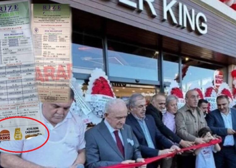 Sadece kurdele kesmemişler: Burger King, Rize Belediyesi’nin su faturasında 1 Sadece kurdele kesmemişler: Burger King, Rize Belediyesi’nin su faturasında