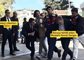 Savcı, kendisini tehdit edenlerin ters kelepçeyle götürülmesini izledi