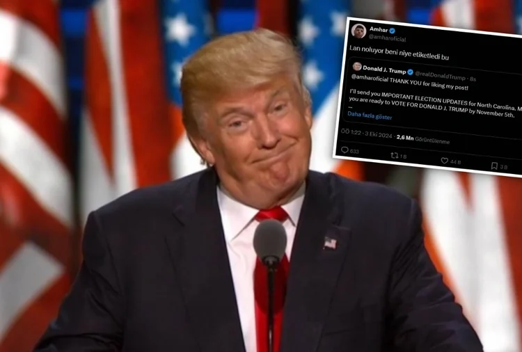 Trump adresi şaşırdı, Türk kullanıcıyı etiketleyip oy istedi! 1 Trump adresi şaşırdı, Türk kullanıcıyı etiketleyip oy istedi!