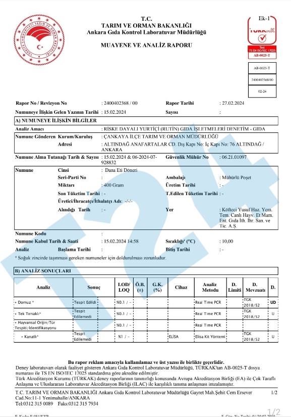 Belgesi yayınlandı! Köfteci Yusuf’un köftesinde domuz eti aylar önce tespit edilmiş
