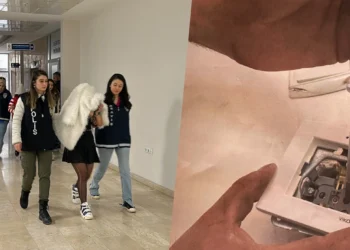 Fuhuş için kullanılan masaj salonunda, prize yerleştirilmiş gizli kamera çıktı