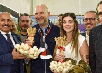 Süleyman Soylu, İstanbul’da sarımsak dağıttı