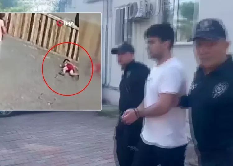 Görüntüler kan dondurdu; küçücük çocuğu yumruklayıp yere çaldı! 1 Görüntüler kan dondurdu; küçücük çocuğu yumruklayıp yere çaldı!