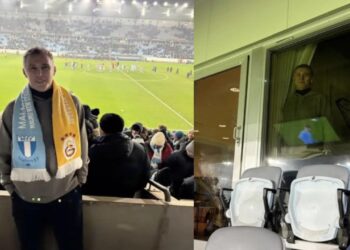 Hakan Şükür, Malmö – Galatasaray maçını locadan izledi