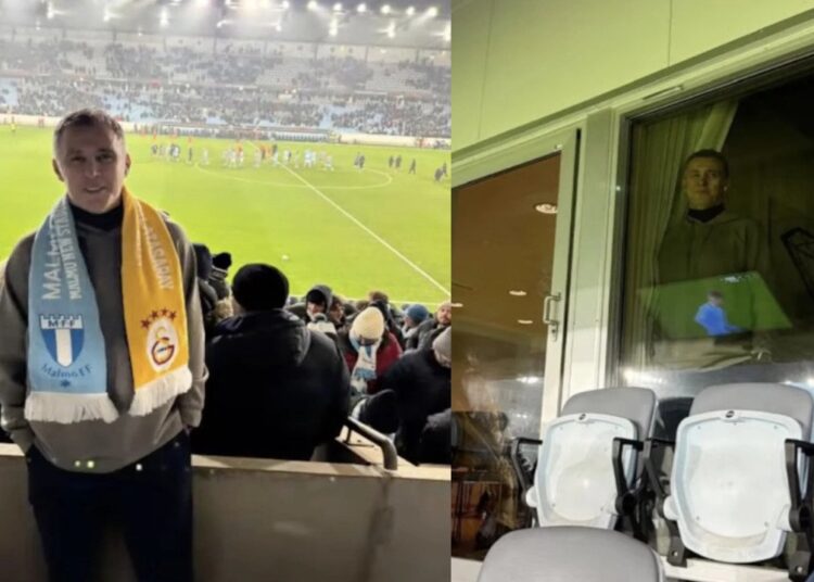 Hakan Şükür, Malmö - Galatasaray maçını locadan izledi 1 Hakan Şükür, Malmö – Galatasaray maçını locadan izledi