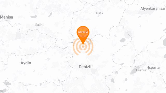 Denizli, 4 şiddetinde depremle sarsıldı! 1 Denizli, 4 şiddetinde depremle sarsıldı!