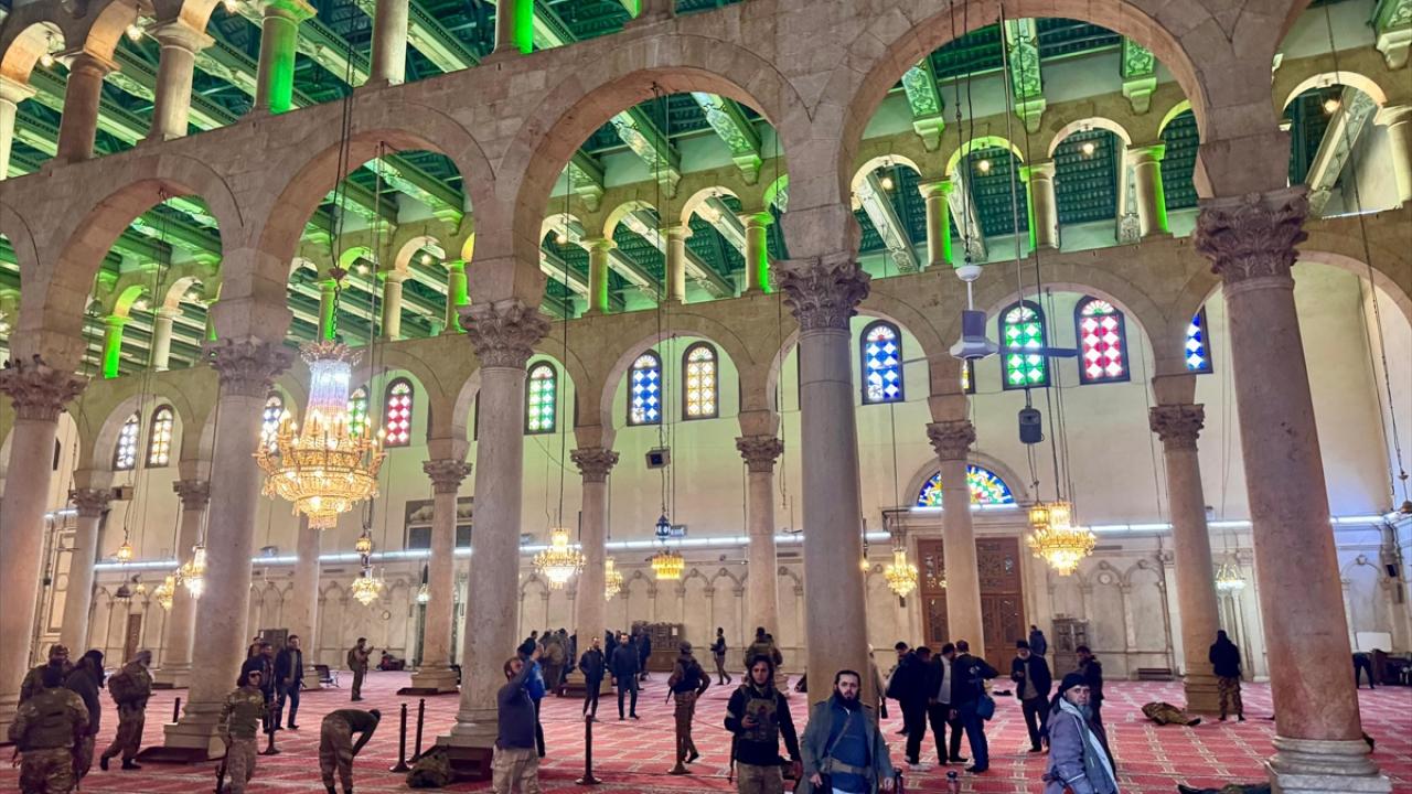Şam'daki Emevi Camii'nde tarihi anlar 6 Şam'daki Emevi Camii'nde tarihi anlar