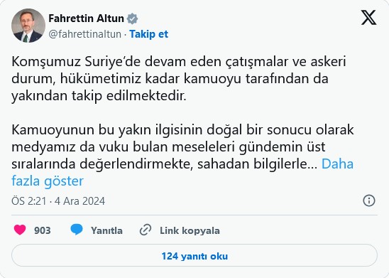 Bu sözler Cem Küçük’e mi? Fahrettin Altun’dan 'sorumlu yayıncılık' uyarısı