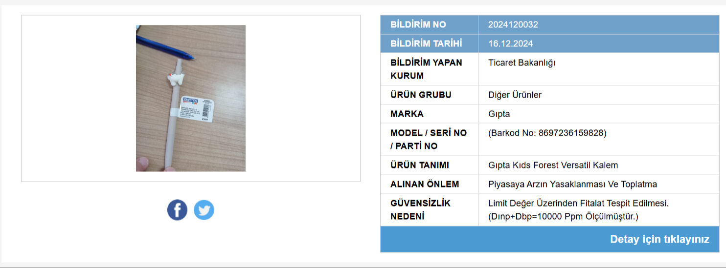 Çocuklara satılan ‘Gıpta’ marka kalemlerde kısırlığa neden olan kanserojen madde çıktı