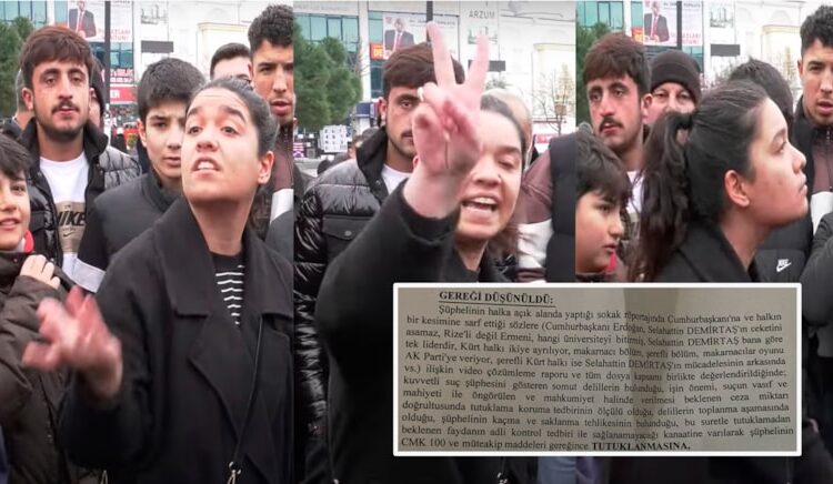 Erdoğan’a suçlamalarda bulunup ‘isterse beni tutuklasınlar’ diyen kadın tutuklandı! 1 Erdoğan’a suçlamalarda bulunup ‘isterse beni tutuklasınlar’ diyen kadın tutuklandı!